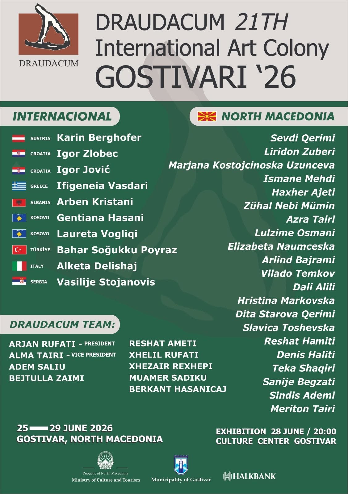 International Art Colony GOSTIVAR 2026